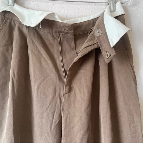 Reformation Tan Wide Leg Pants - Picture 5 of 9